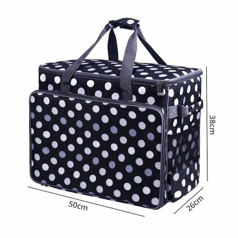 Nähmaschinentasche mit Trolley schwarz