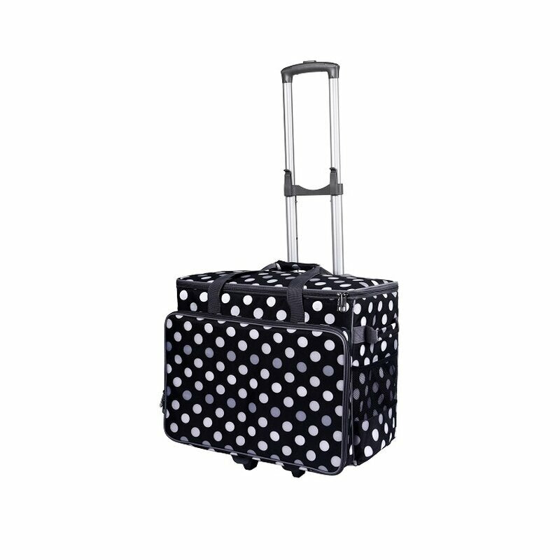 Nähmaschinentasche mit Trolley schwarz