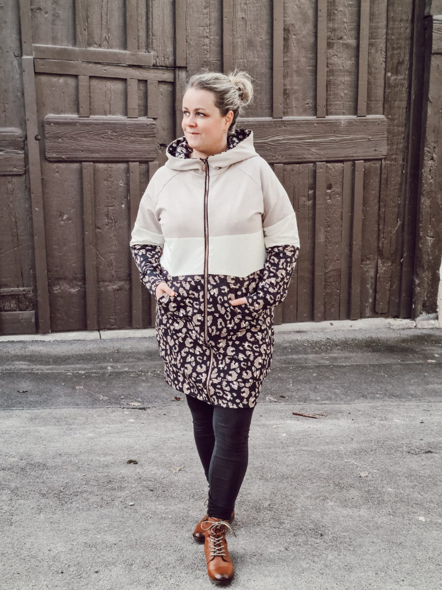 Papierschnittmuster Longjacket Nala Damen von Fadenkäfer
