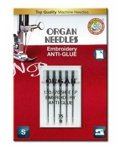 Organ 130/705 H Anti Glue 5x 075 Nähmaschinennadel