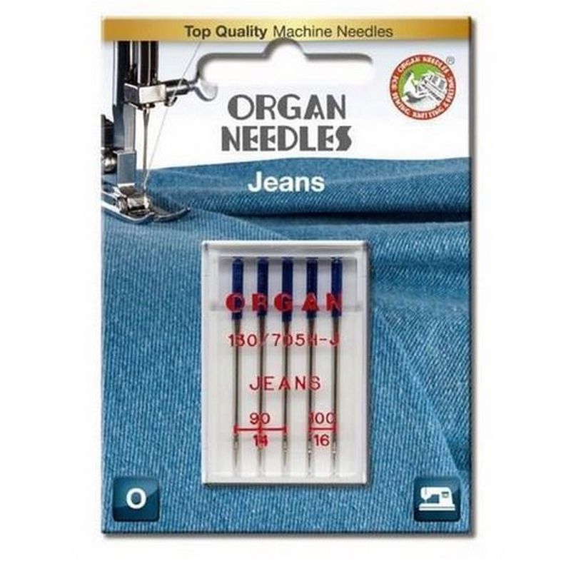 Organ 130/705 H Jeans C 5x 090/100 Nähmaschinennadel