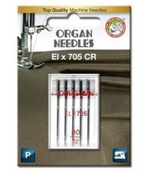 Organ Needle Chromium EL x 705, 5x 080 Cover-Overlock Nadeln
