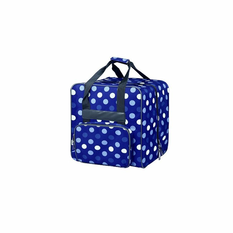 XL Overlockmaschinentasche mit Trolley blau