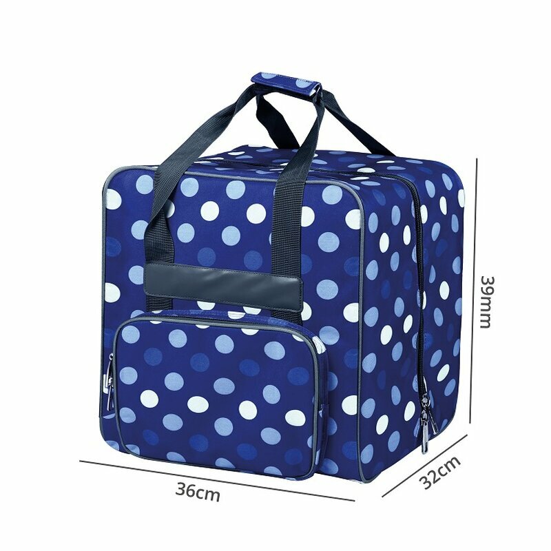 Overlockmaschinentasche mit Trolley blau