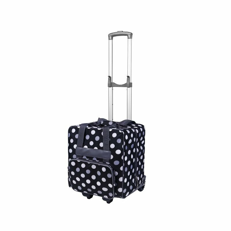 XL Overlockmaschinentasche mit Trolley schwarz