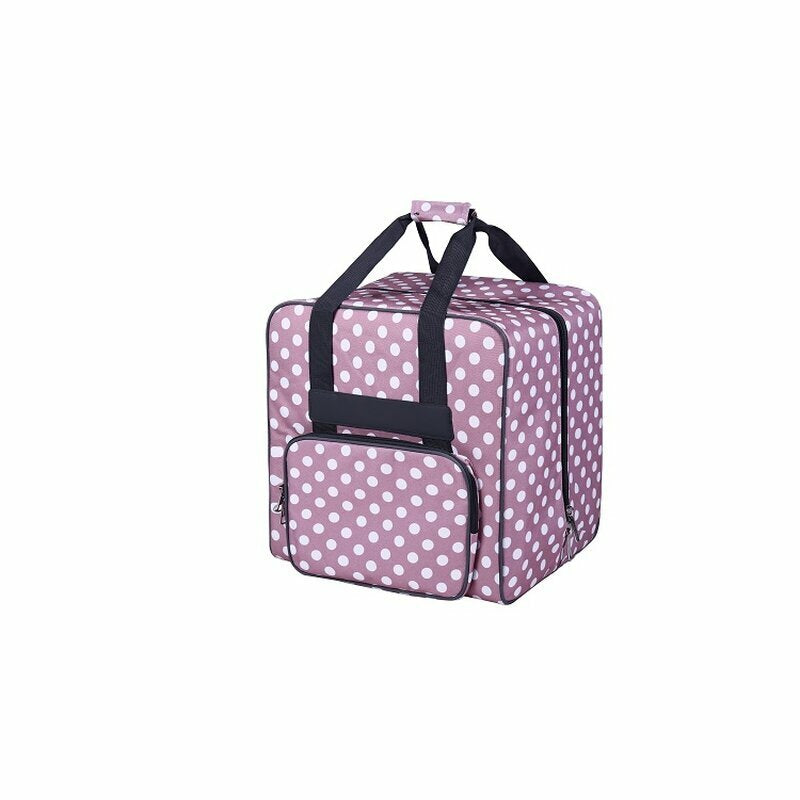 XL Overlockmaschinentasche mit Trolley rosa
