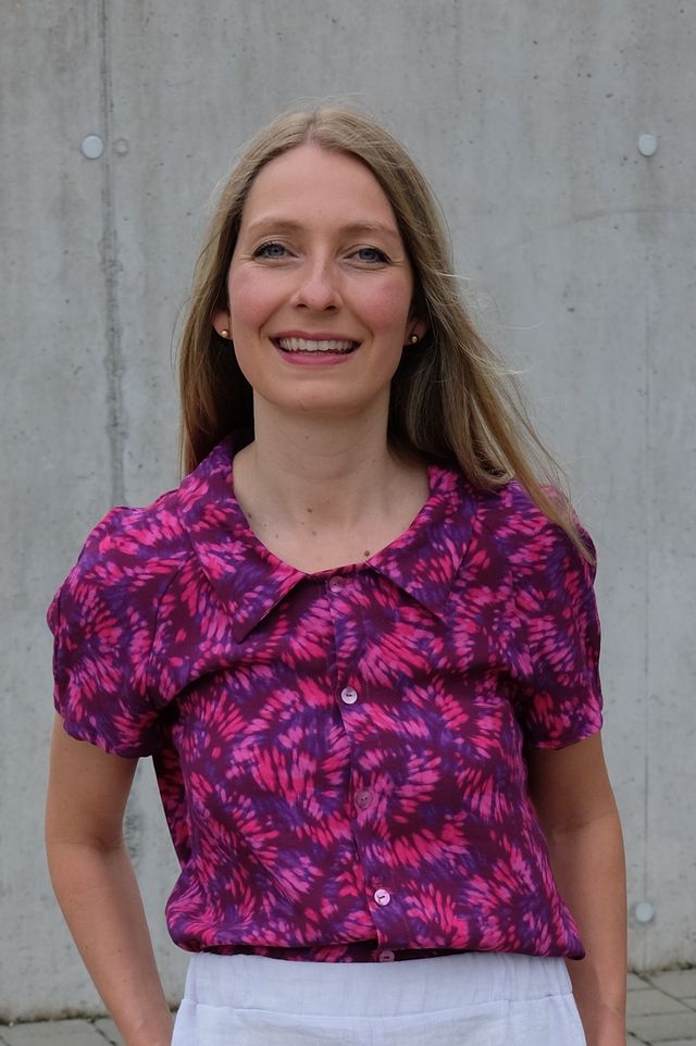 Batik violett/bordeaux/magenta