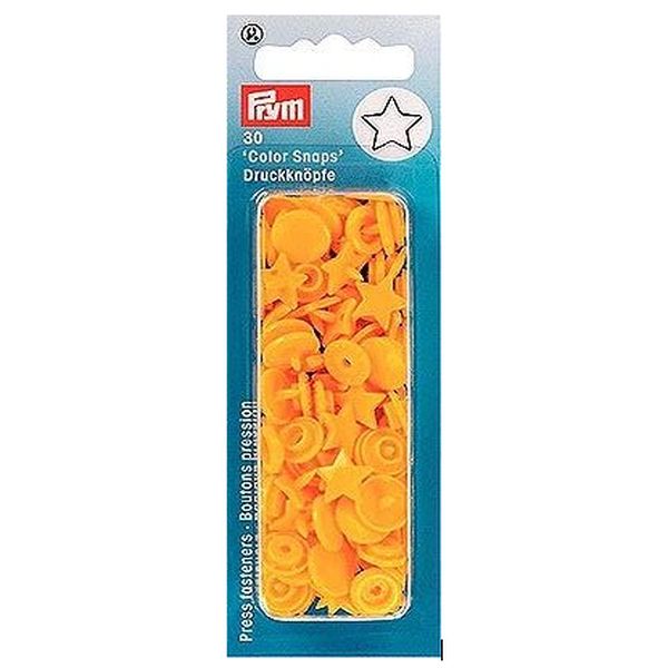 Prym Druckknöpfe Stern gelb