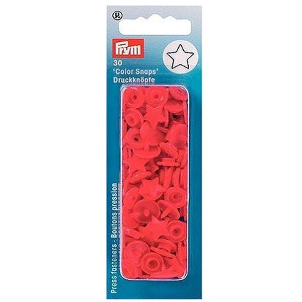 Prym Druckknöpfe Stern rot