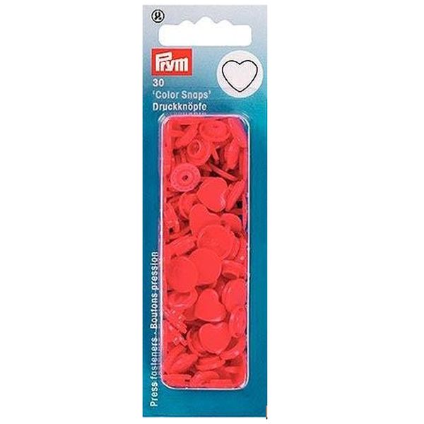 Prym Druckknöpfe Herz rot