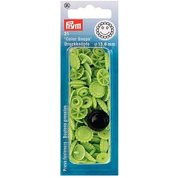 Prym Druckknöpfe Blume apfelgrün