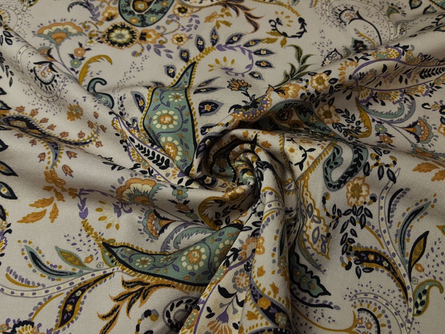 Paisley sand/dustymint/ocker