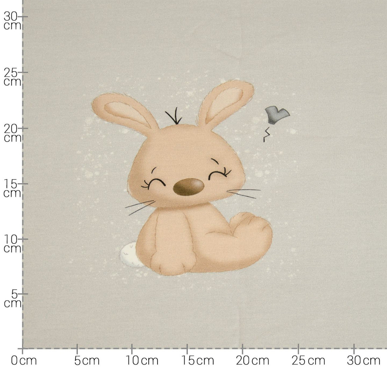Panel Bebi Bunny hellgrau/offwhite