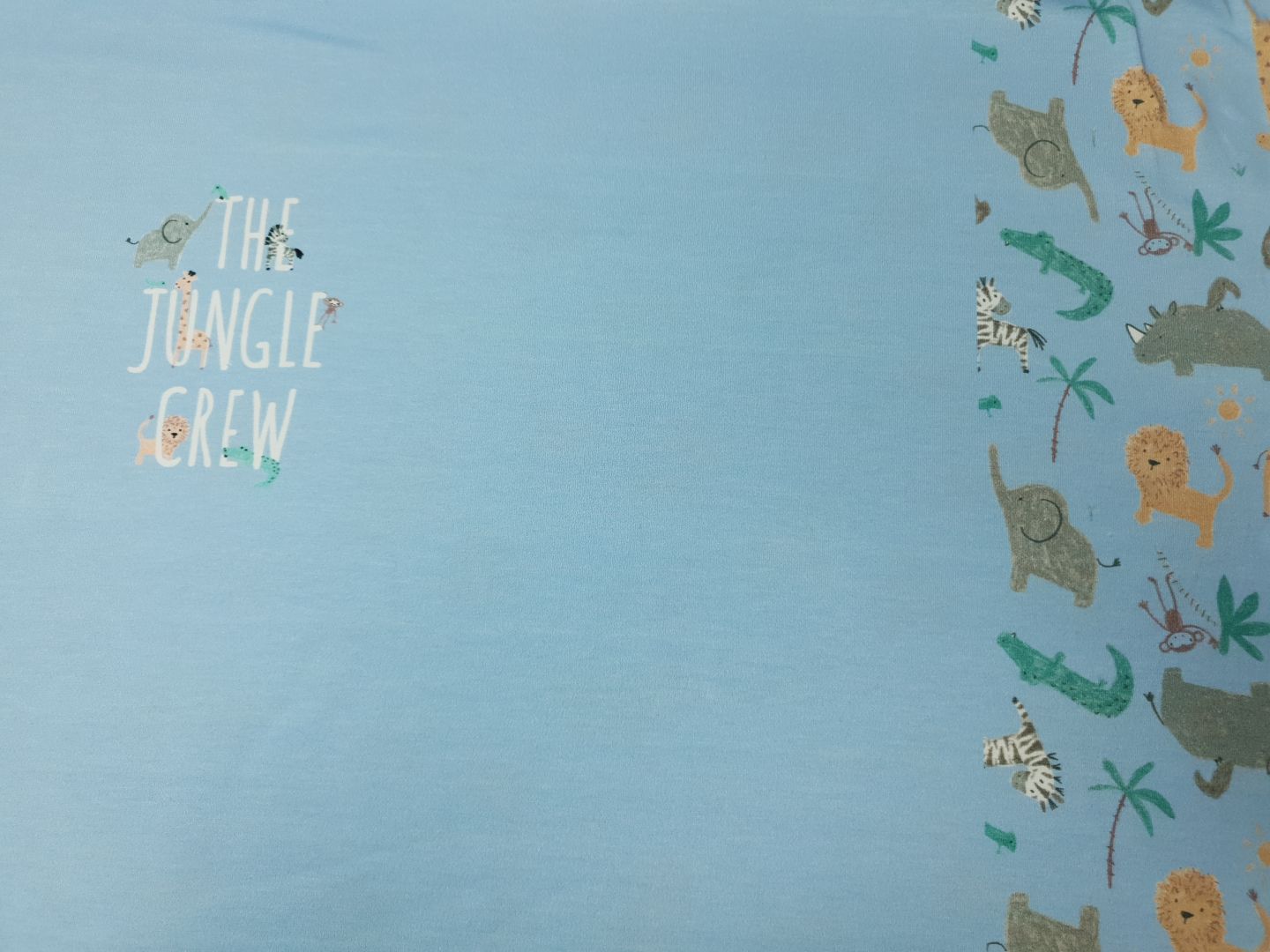 Panel Jungle hellblau/grün/ocker