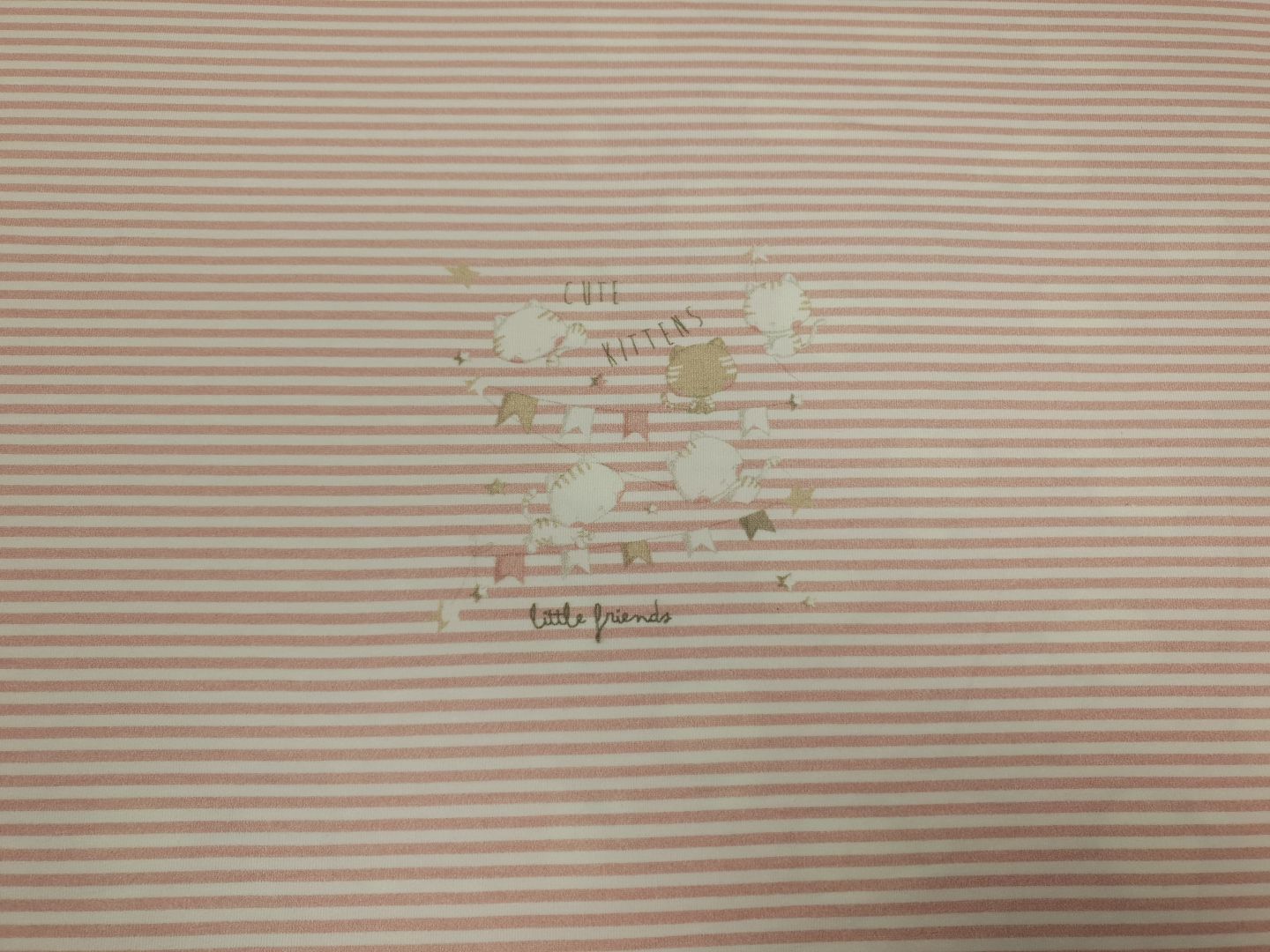 Panel Kitten rosa/offwhite/hellbraun