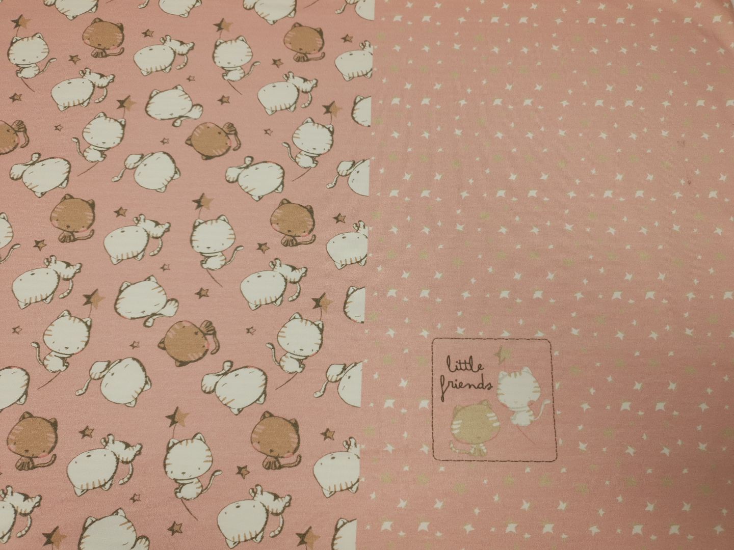 Panel Kitten rosa/offwhite/hellbraun