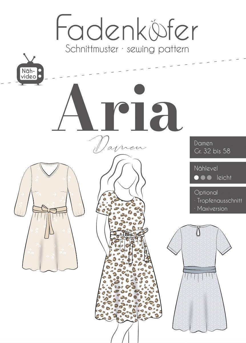 Papierschnittmuster Aria Damen von Fadenkäfer