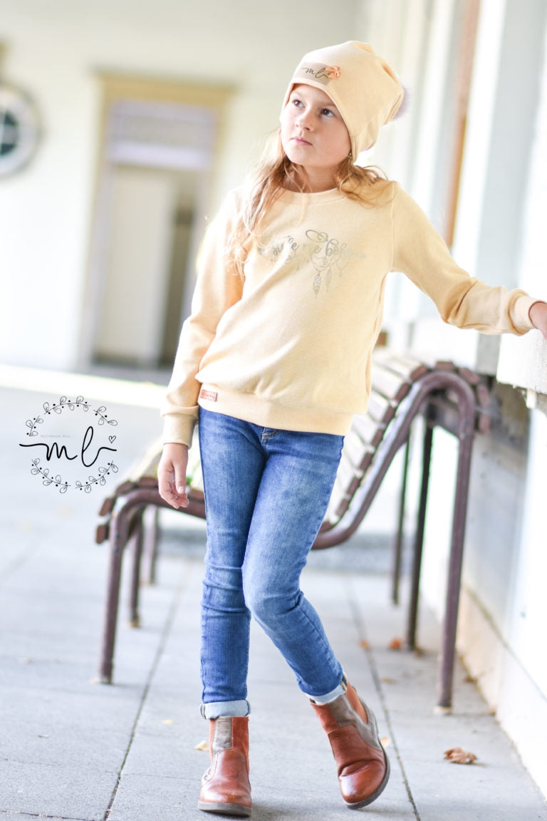 Papierschnittmuster Basic-Pullover Kinder von Fadenkäfer