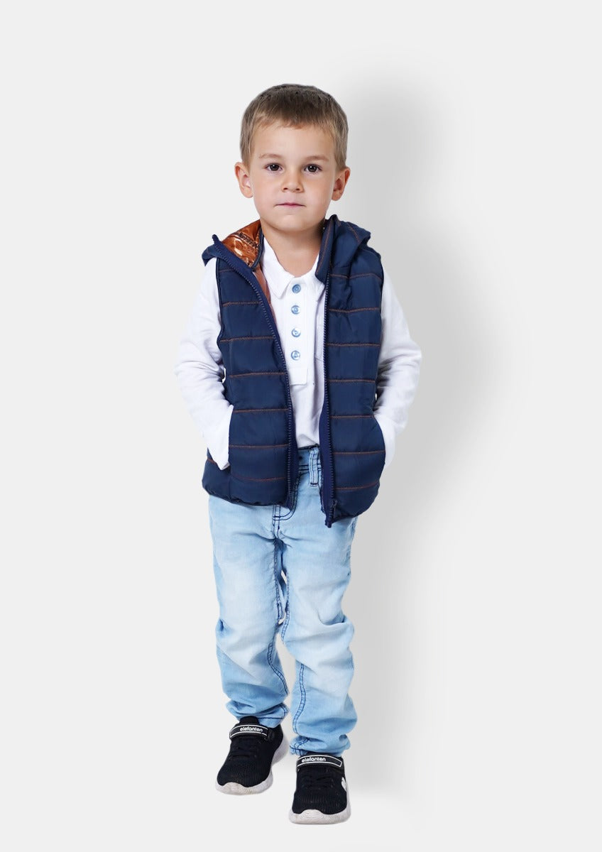 Papierschnittmuster Basic Weste Kinder von Fadenkäfer