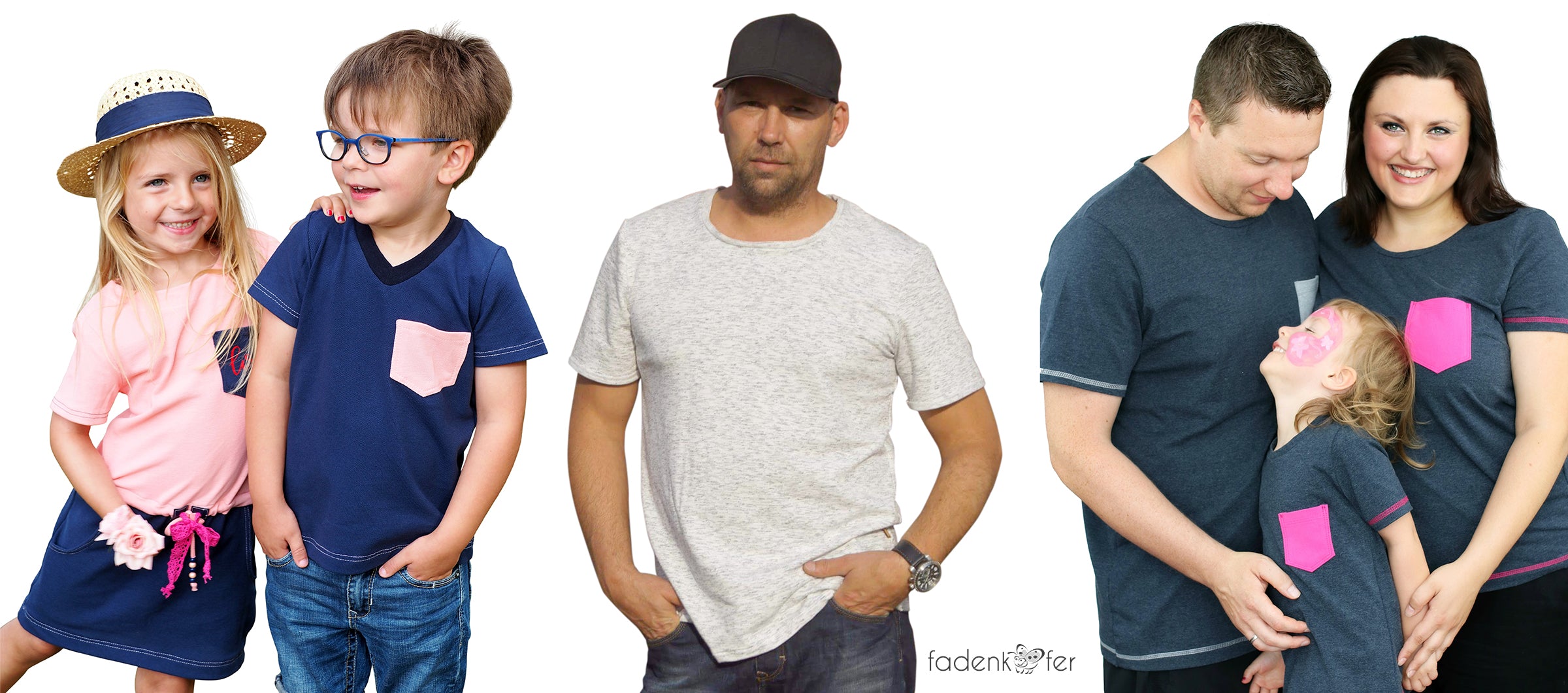 Papierschnittmuster Basicshirt Herren von Fadenkäfer
