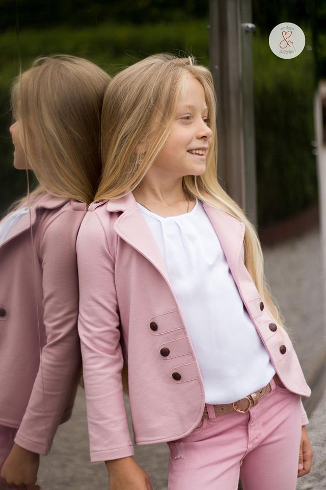 Papierschnittmuster Blazer Kinder von Fadenkäfer
