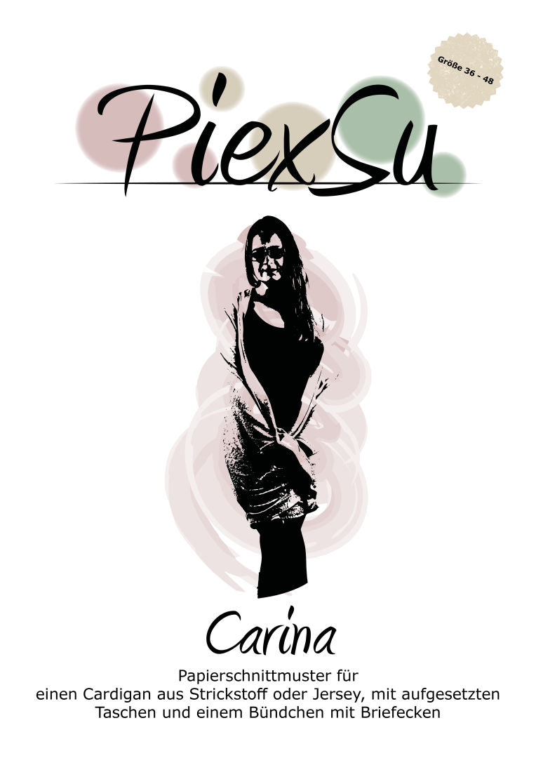 Cardigan Carina von PiexSu, Schnittmuster