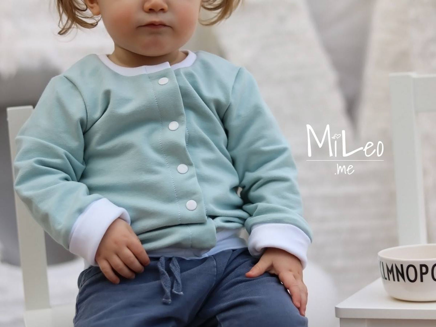 Papierschnittmuster Jacke Kim für Kinder von Fadenkäfer