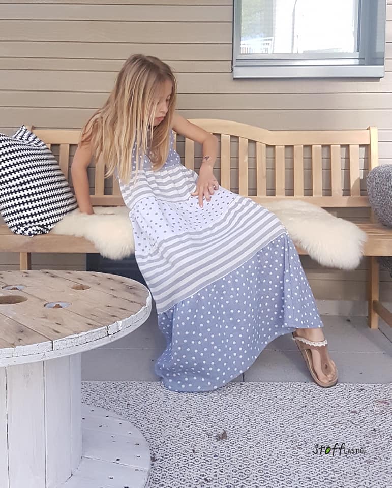 Papierschnittmuster Kleid Fiona für Kinder von Fadenkäfer