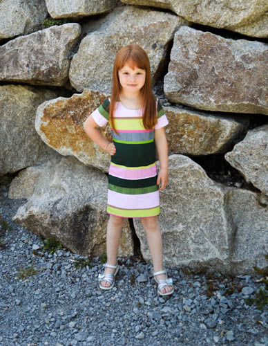 Papierschnittmuster Kleid Isabell Kinder von Fadenkäfer