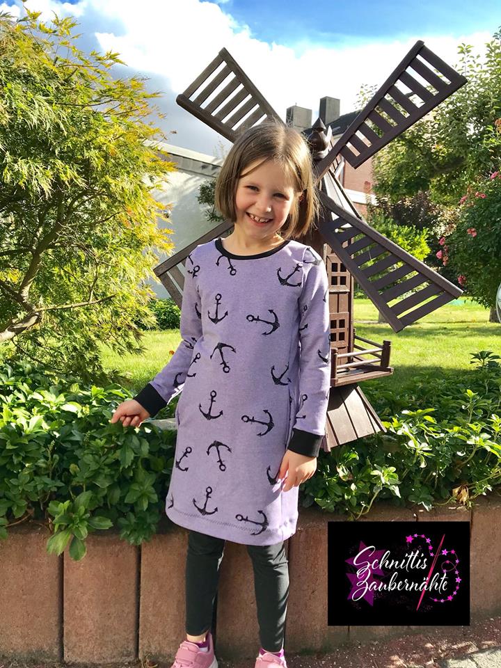 Papierschnittmuster Kleid Mila Kinder von Fadenkäfer
