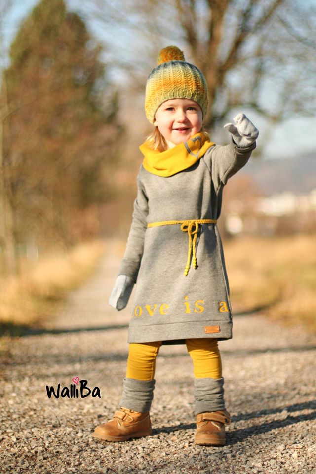 Papierschnittmuster Kleid Nieke Kinder von Fadenkäfer