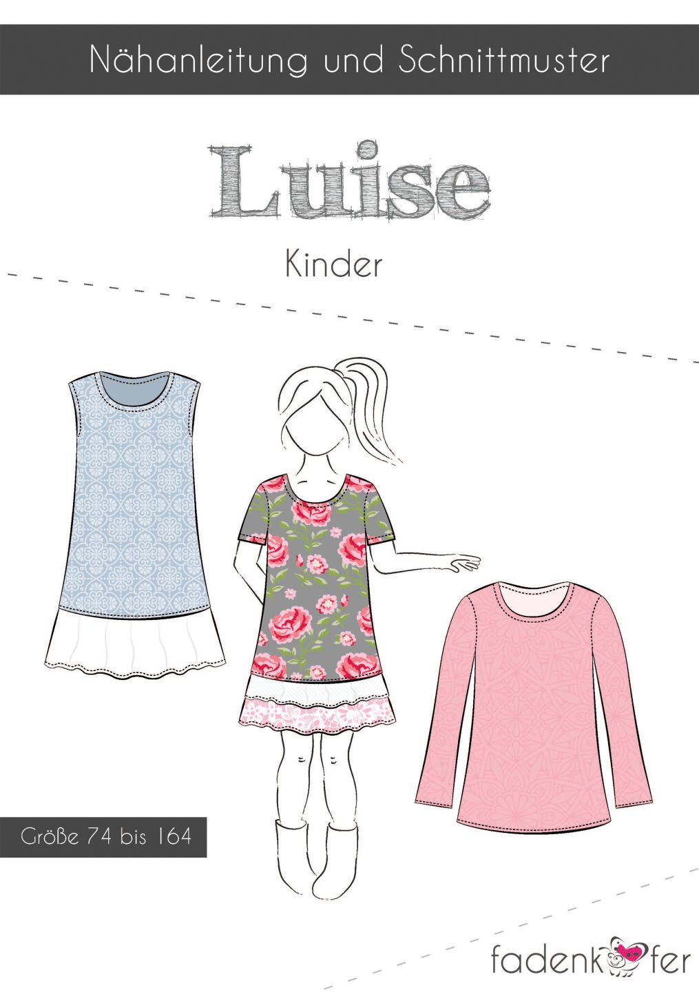 Papierschnittmuster Luise Kinder von Fadenkäfer