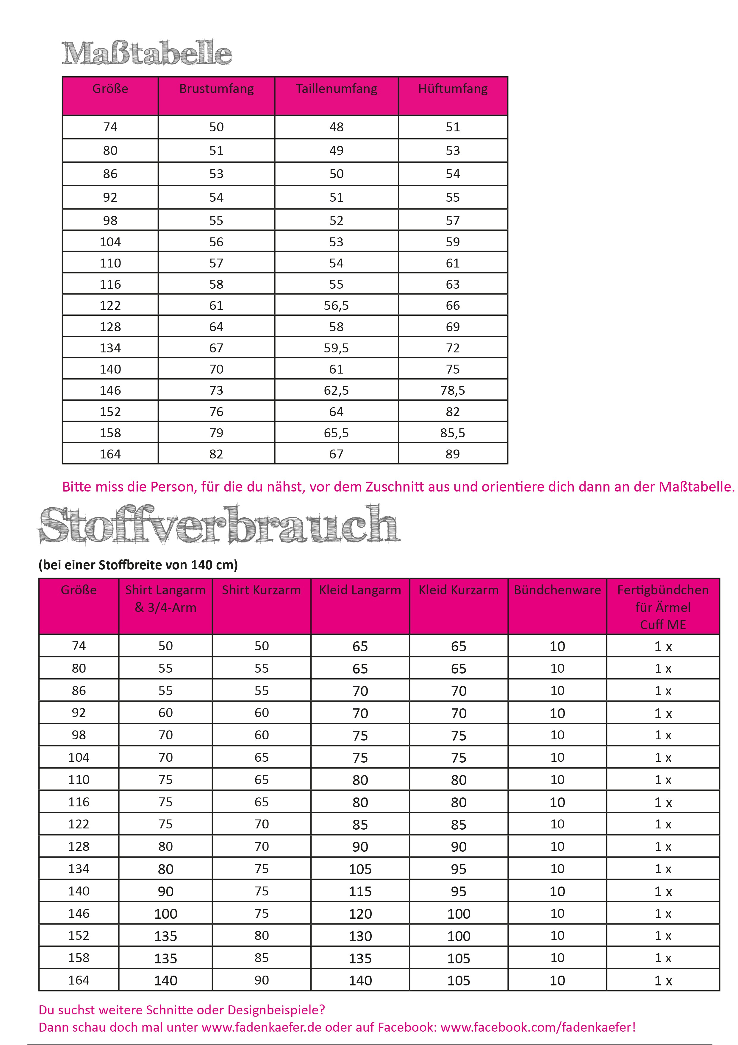 Papierschnittmuster Poloshirt und Kleid Kinder von Fadenkäfer