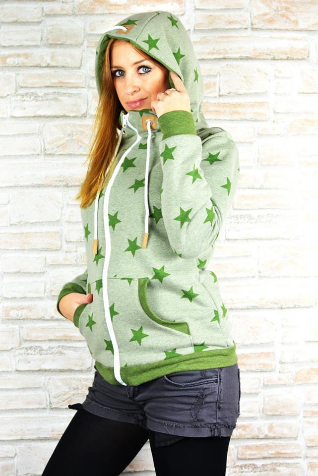 Papierschnittmuster Sweatjacke Damen von Fadenkäfer