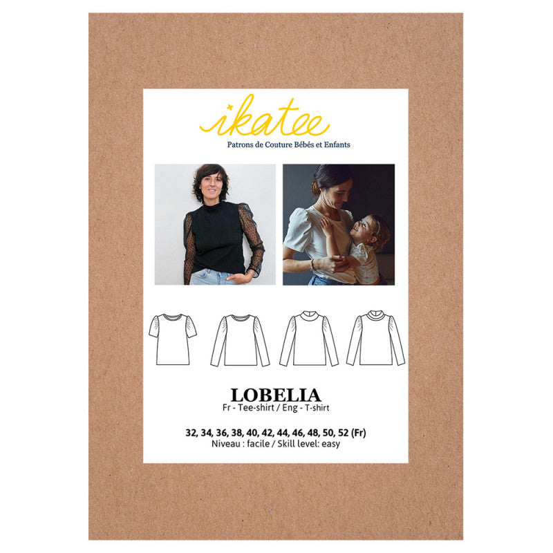 Lobelia T-Shirt für Damen, Ikatee Papierschnittmuster