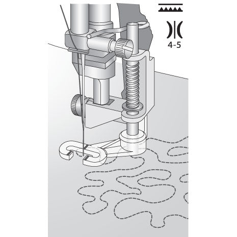 Pfaff offener Freihandnähfuss (für IDT-System)