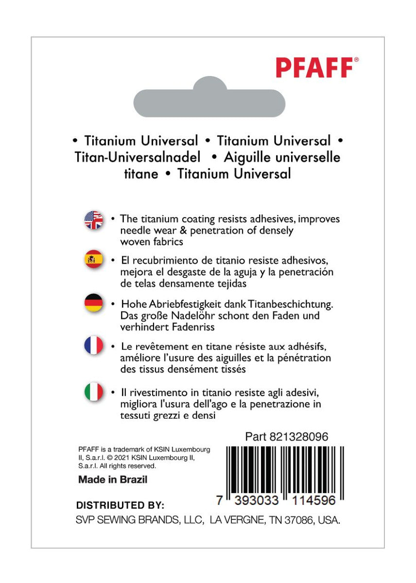 Pfaff Titanium Universal 130/705 H, 80/12 5x Nadeln