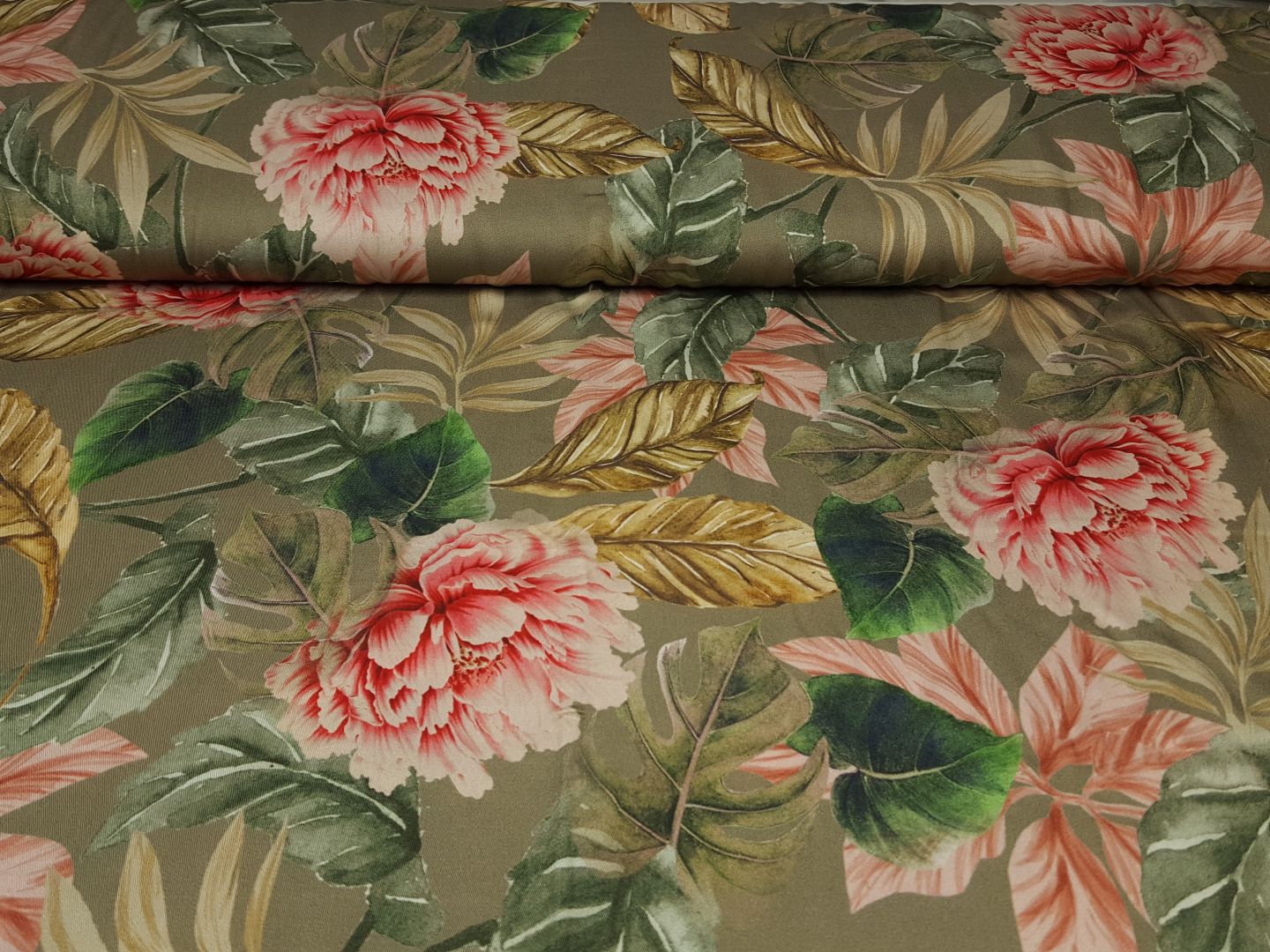 Pfingstrose khaki/altrosa