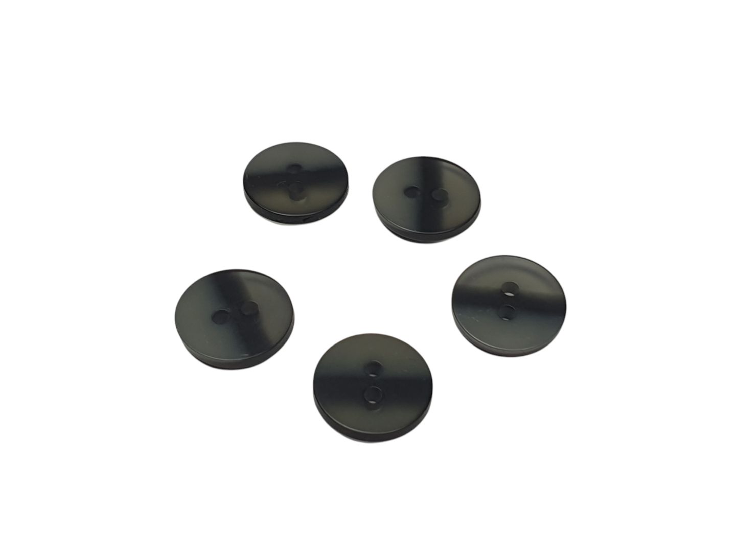 Kunststoffknöpfe 15mm grau