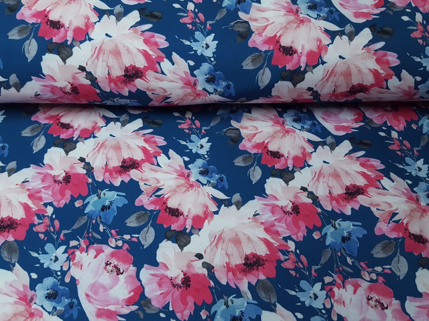 Softshell Pink Flower petrol/pink/blau/beere