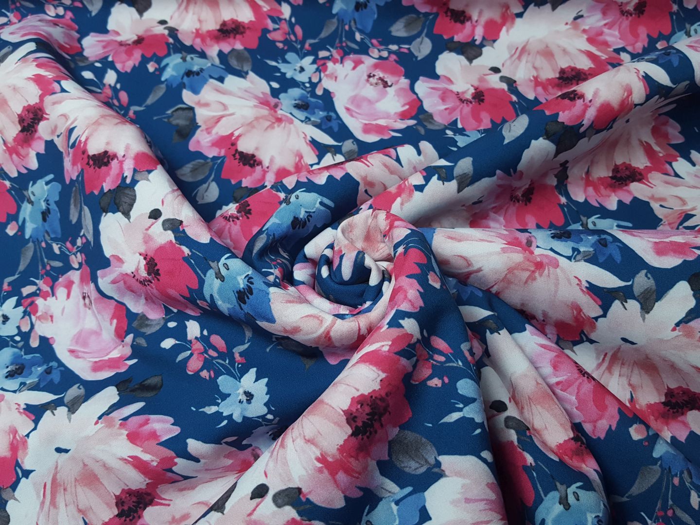 Softshell Pink Flower petrol/pink/blau/beere
