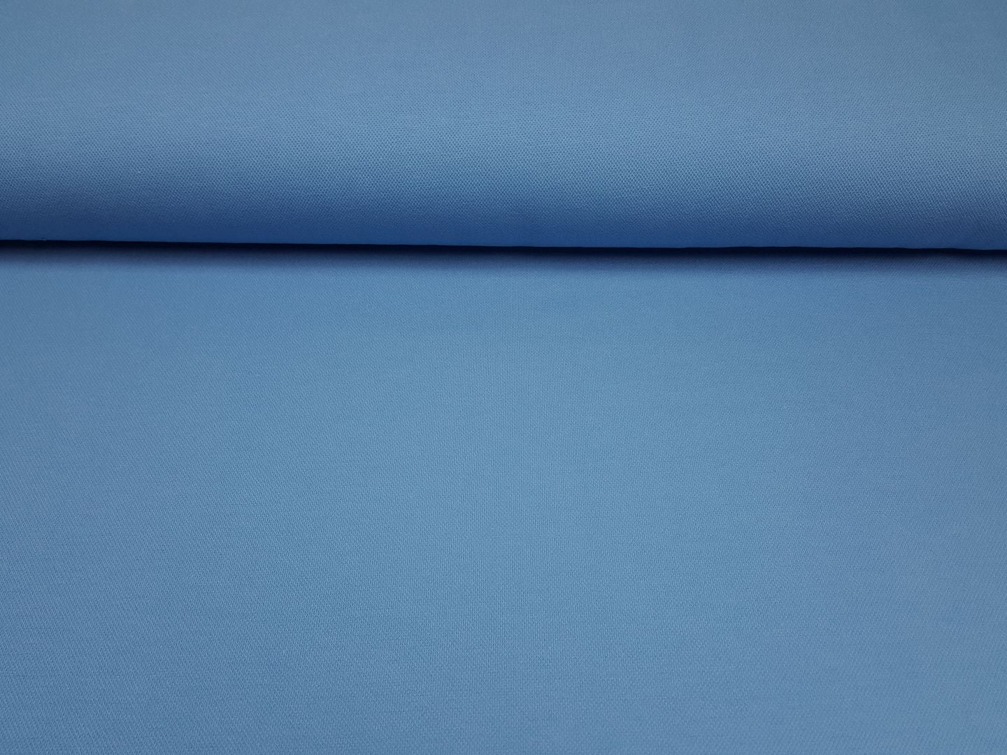 Pique helles jeansblau