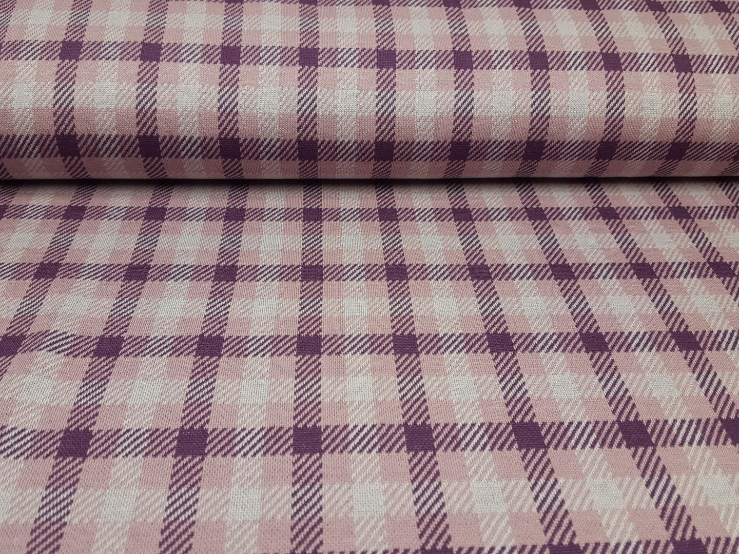 Plaid violett/altrosa