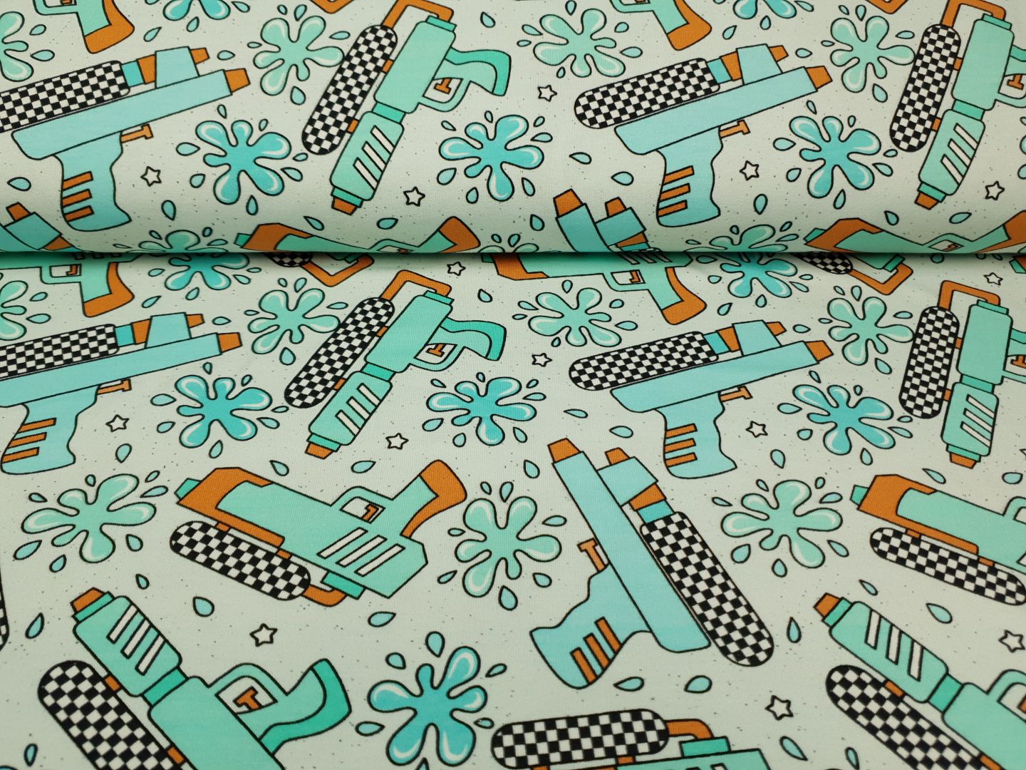 Plitsch-Platsch hellgrau/aqua/mint