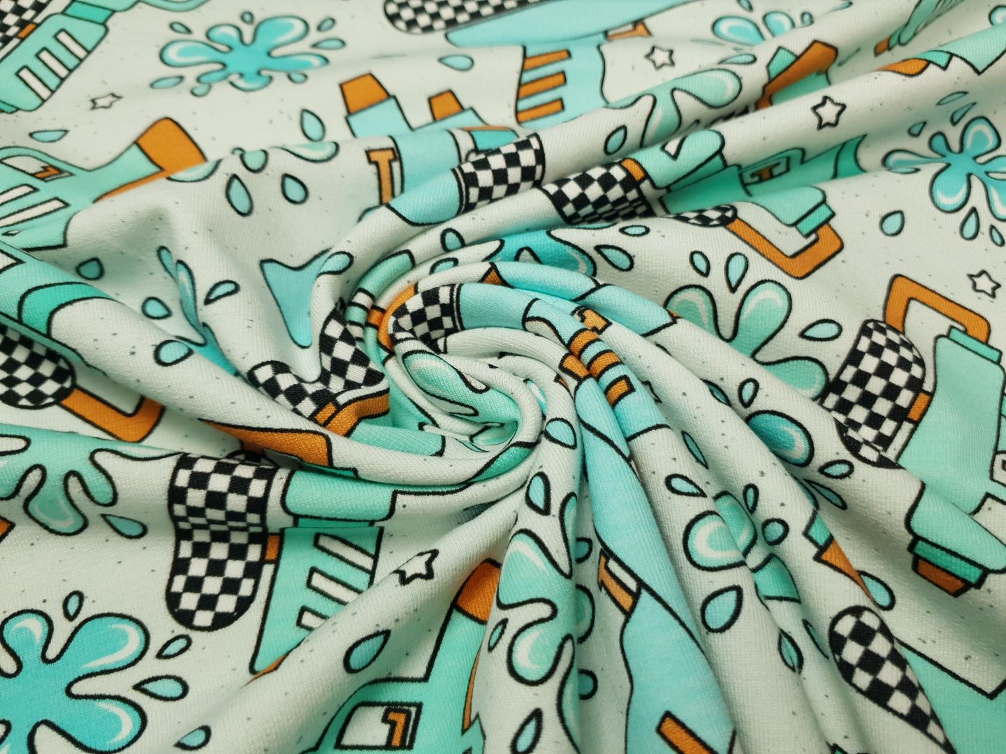 Plitsch-Platsch hellgrau/aqua/mint