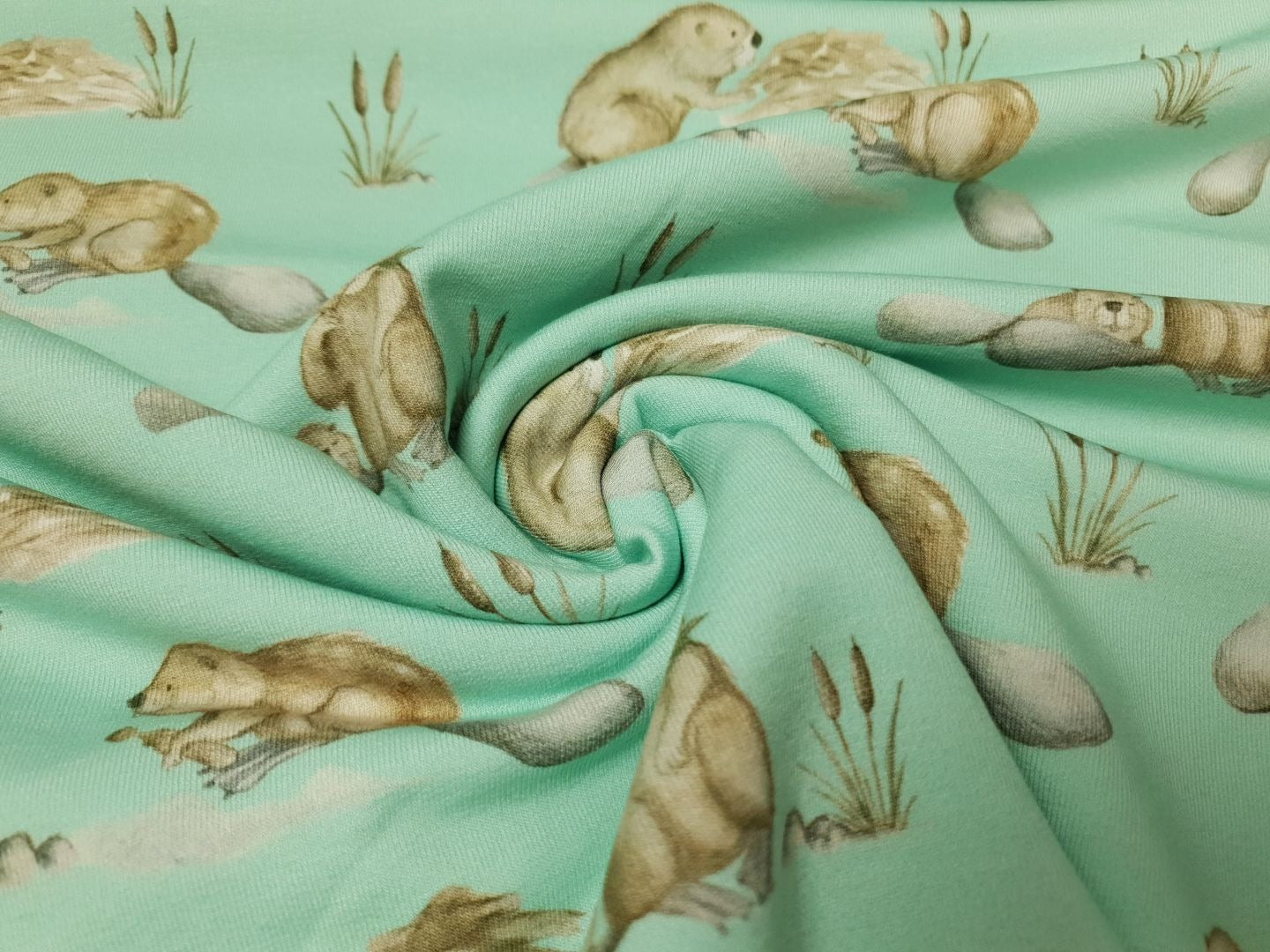 Pond Life by Christiane Zielinski mint/beige/grau