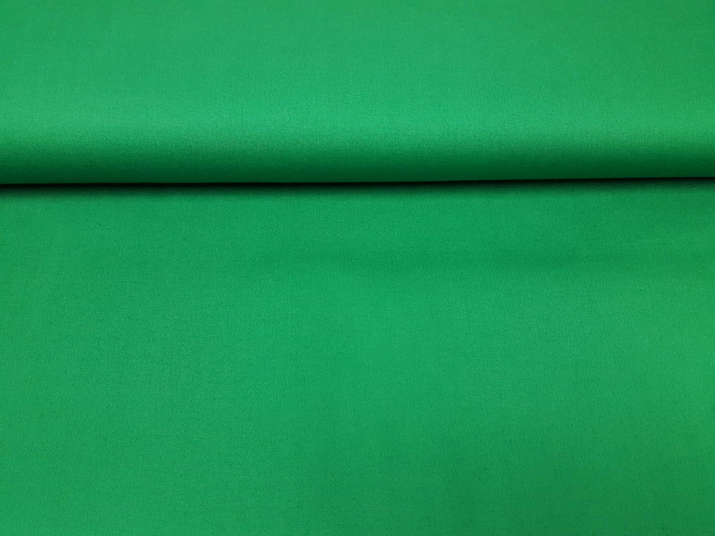 Popeline uni grasgrün