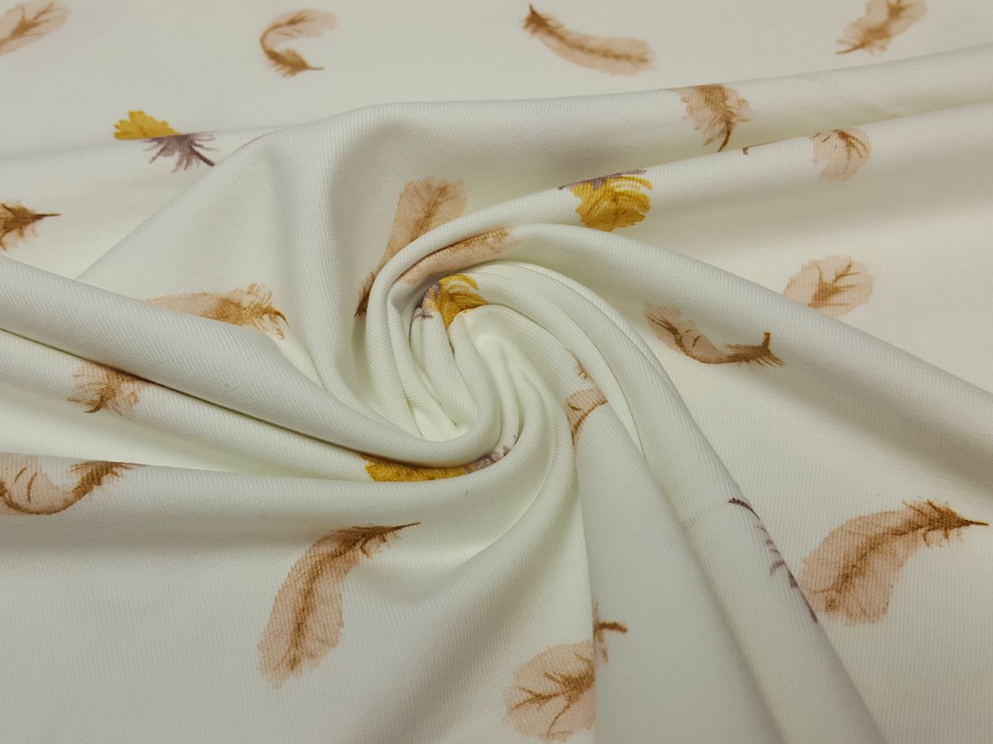 Poussin Plumes offwhite/beige/senf