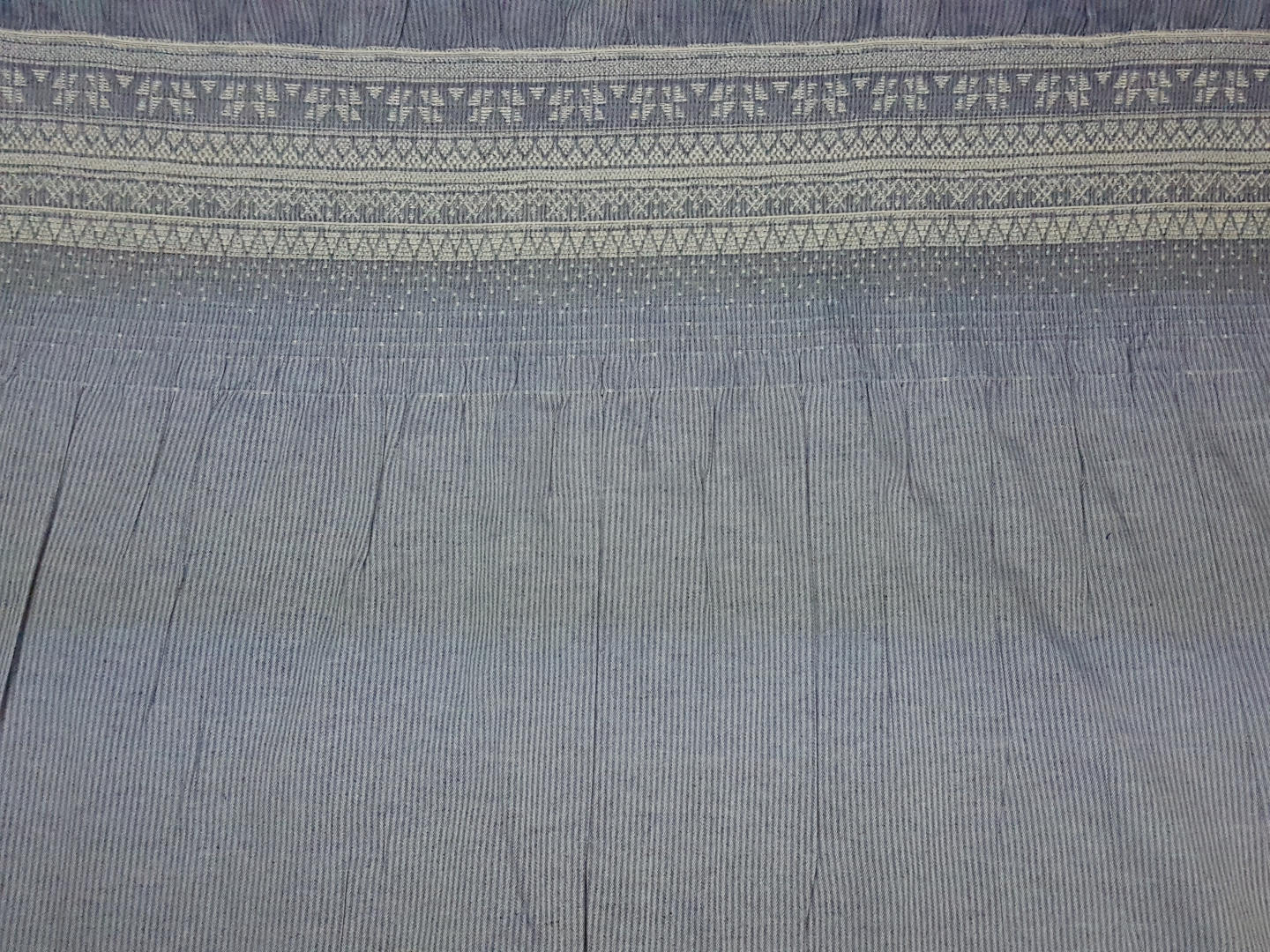 Priya gesmokt helles jeansblau