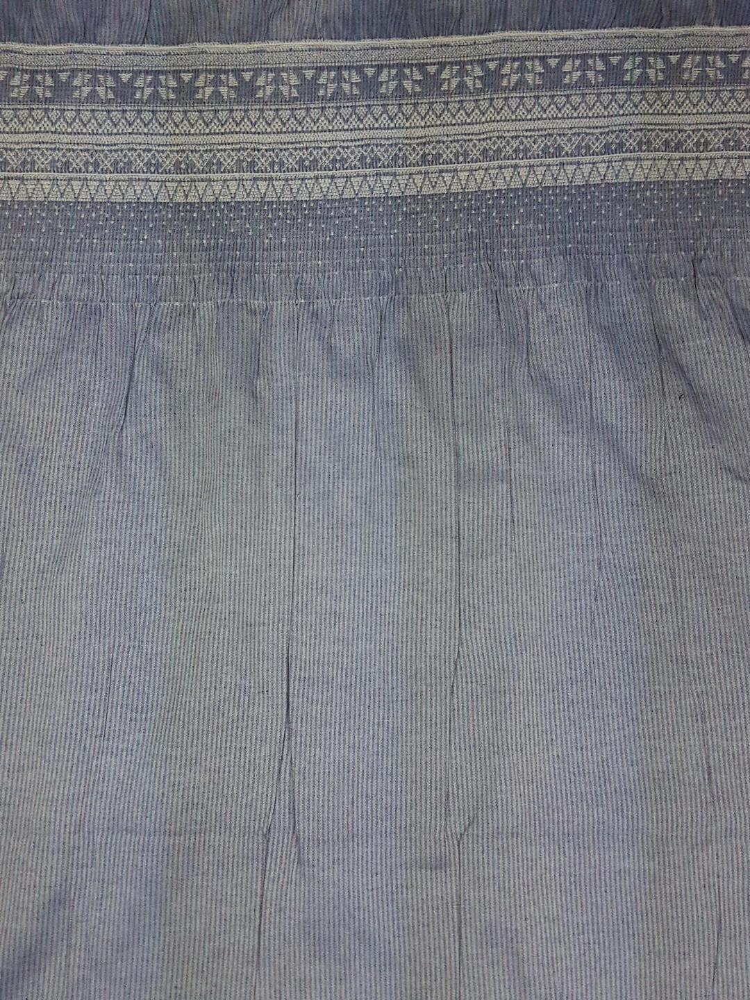 Priya gesmokt helles jeansblau
